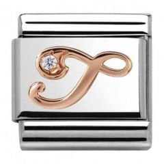430310/20 Rose Gold T harfi Charm