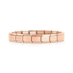 030001/011 Classic Stainless Steel 13 Link Rose Gold Base Bracelet