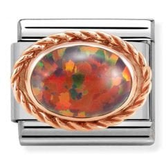 430507/08 Classic Red Opal Charm