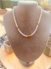 GÜMÜŞ İSTİRİDYE İNCİ KOLYELER