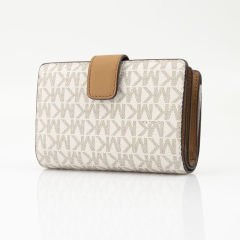 Micheal Kors Logo Desenli Kadın Orta Boy Deri Cüzdan