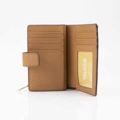 Micheal Kors Logo Desenli Kadın Orta Boy Deri Cüzdan