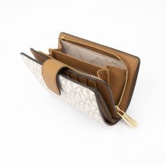 Micheal Kors Logo Desenli Kadın Orta Boy Deri Cüzdan