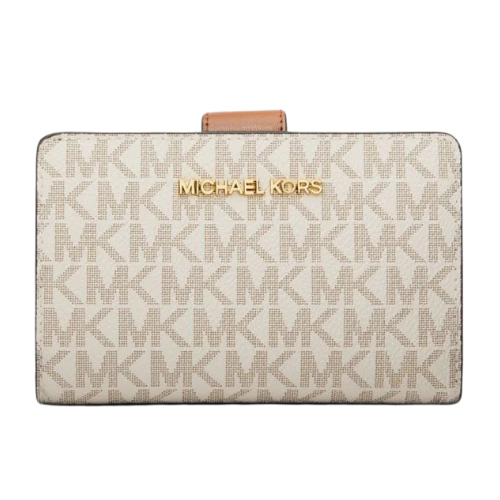 Micheal Kors Logo Desenli Kadın Orta Boy Deri Cüzdan