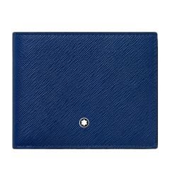 130812 Montblanc Sartorial 6 cc Mavi Cüzdan