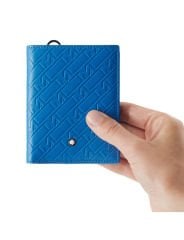 130026 Montblanc M_gram Mavi 6 cc Cüzdan