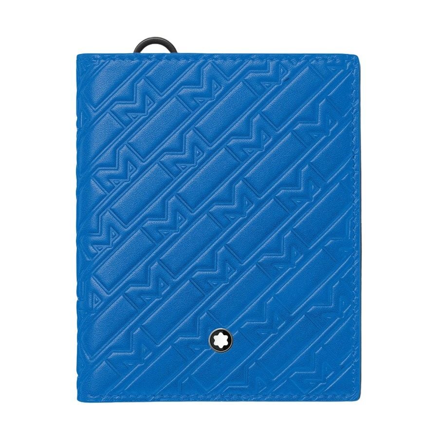 130026 Montblanc M_gram Mavi 6 cc Cüzdan