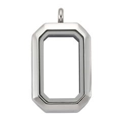 Swarovski Zirconia Logo Tag - Luzyo - Vintage - 33*23mm - Silver