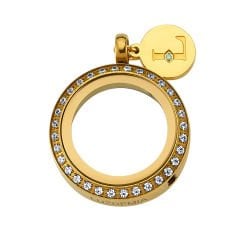 Swarovski Zirconia - Luzyo - Gold - 25 mm