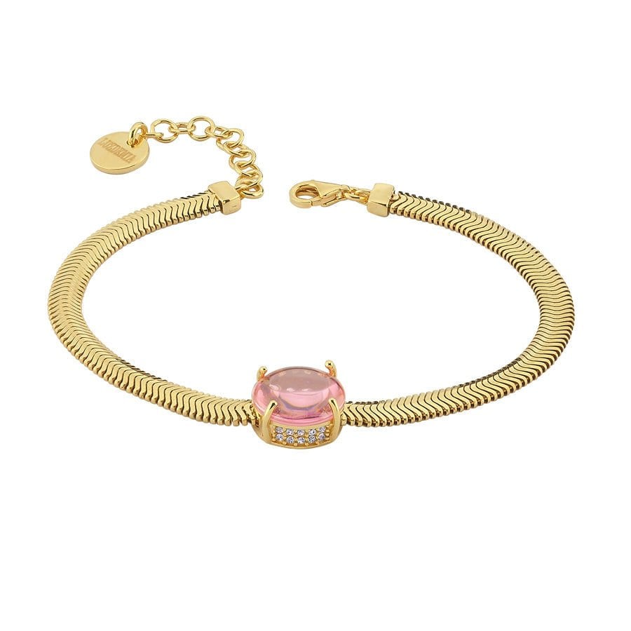Macaron Snake Bracelet 925 - Pink