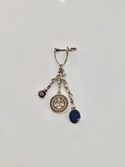 Kişiye Özel Burç Anahtarlık (Terazi-Lapis Taş)