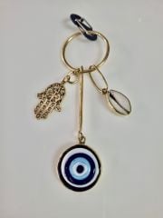 Nazar Boncuklu Fatma Ana Anahtarlık