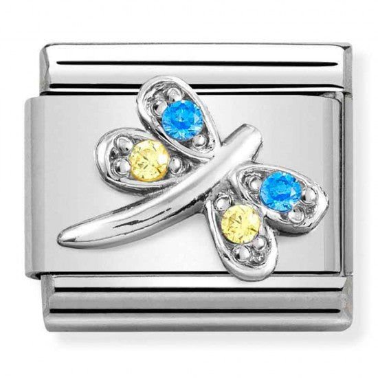 330304/39 Classic Dragonfly Crystal Charm